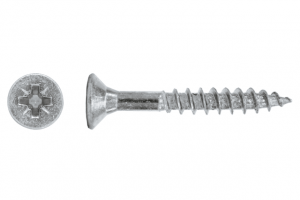 TORNILLERIA -INDUSTRIAL-din 7505 A tornillo para aglomerado y madera pozi c avellanada plana 00